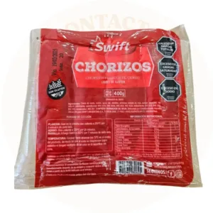 SW-CHORIZOS FRESCOS CERDO (12X400grs-Libre Gluten)