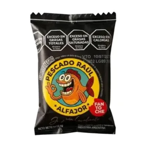 FANTOCHE-ALFAJOR PESCADO RAUL SIMPLE NEGRO (12x50grs)
