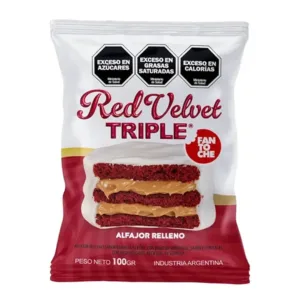 FANTOCHE-ALFAJOR TRIPLE RED VELVET (12x100grs)