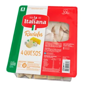 LA ITALIANA-RAVIOLES 4 QUESOS (21X500grs)