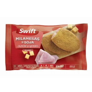SW-MILANESA PRE-FRITA SOJA RELLENAS JAMON Y QUESO (20x350grs)