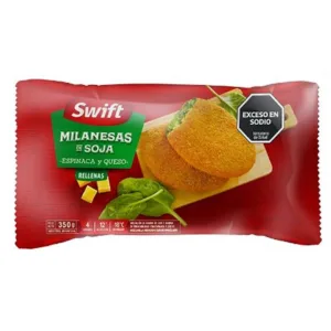 SW-MILANESAS PRE-FRITA SOJA RELLENAS ESP Y QUESO (20x350grs)