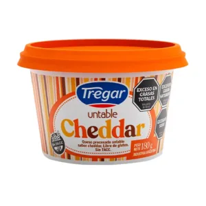 TREGAR-CHEDDAR UNTABLE DESCREMADO (12x180grs)