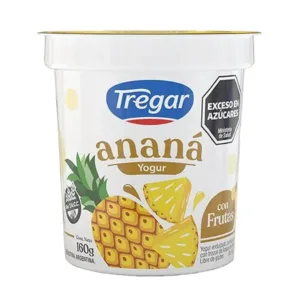 TREGAR-YOGUR ENT. C/FRUTAS ANANA (18x160grs)