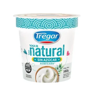 TREGAR-YOGUR NATURAL SIN AZUCAR (18X140grs)