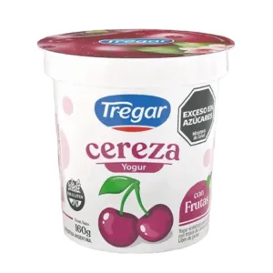 TREGAR-YOGUR ENT. C/FRUTAS CEREZA (18x160grs)