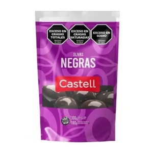 CASTELL - ACEITUNAS NEGRAS DOY PACK (12x180grs)